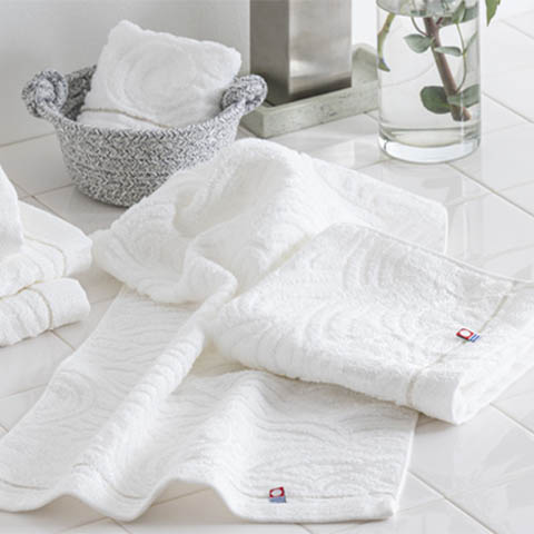 夏仕様に白織タオル