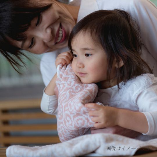 今治謹製　紋織タオル　木箱入り　フェイスタオル１枚・ウォッシュタオル１枚セット　IM7715　ブルー(今治製)のイメージ