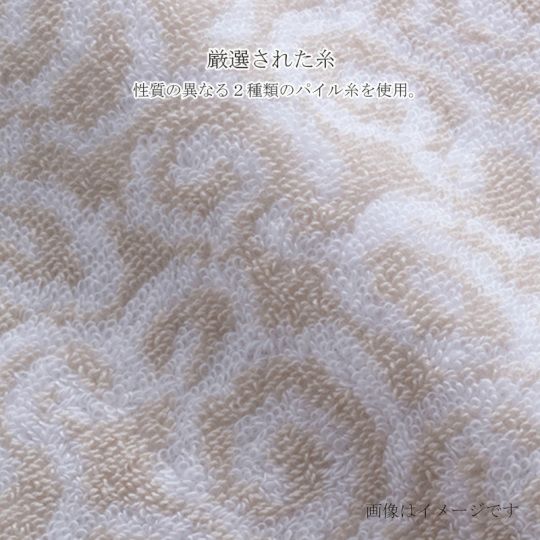 今治謹製　紋織タオル　木箱入り　バスタオル１枚・フェイスタオル１枚・ウォッシュタオル１枚セット　IM7740　ブルー　(今治製)の厳選された糸