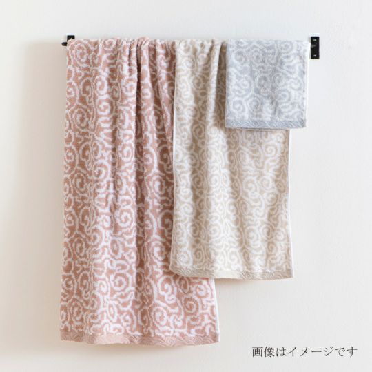 今治謹製　紋織タオル　木箱入り　バスタオル２枚セット　IM7750　ピンク　(今治製)のイメージ