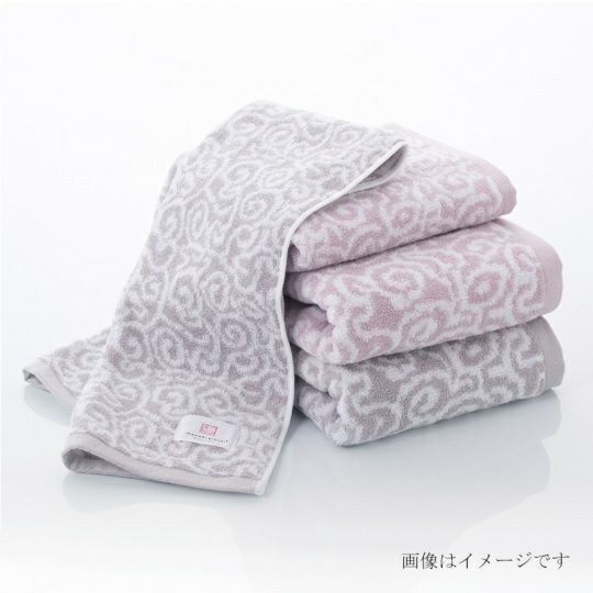 今治謹製 紋織タオル premium フェイスタオル 1枚　33×80㎝　TIM112　（今治製）の商品イメージ