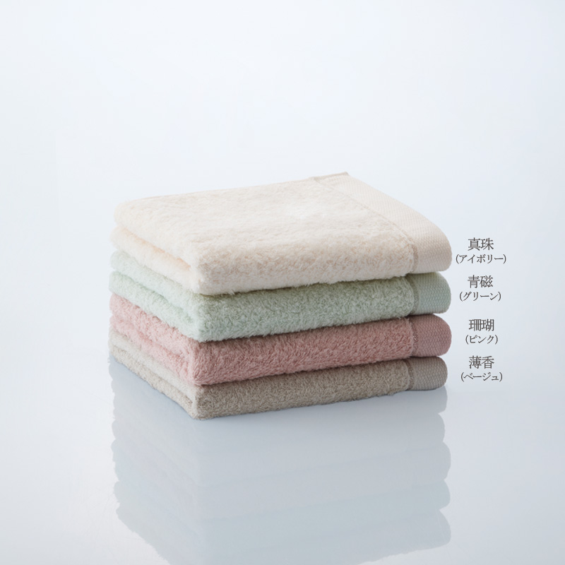 今治謹製 古色ゆかりいろ premium フェイスタオル 1枚　約34×80㎝　TIK152　（今治製）