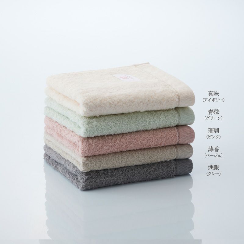 今治謹製 古色ゆかりいろ premium フェイスタオル 1枚　約34×80㎝　TIK152　（今治製）