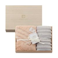 今治謹製 ご褒美タオル　木箱入り　バスタオル１枚・フェイスタオル2枚セット　GH61000（今治製）