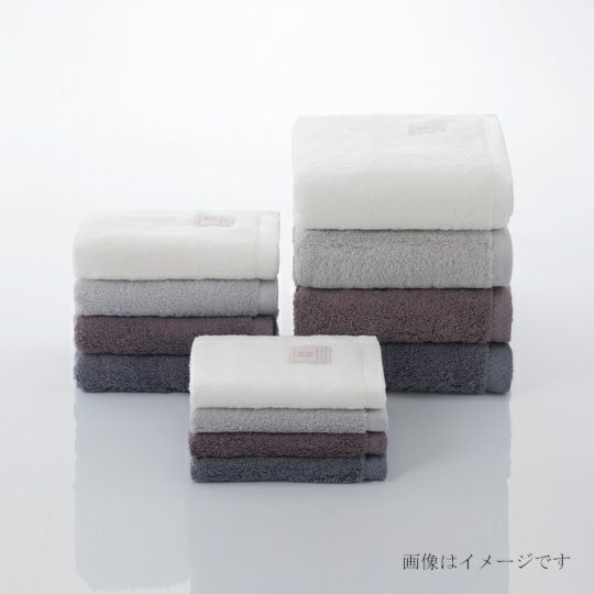 今治謹製 極上タオル superior　木箱入り　バスタオル3枚・フェイスタオル3枚セット　GK72300　ネイビー・モーブ（今治製）