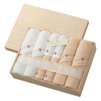 今治謹製　至福タオル　木箱入り　バスタオル4枚・フェイスタオル4枚セット　SH55200（今治製）