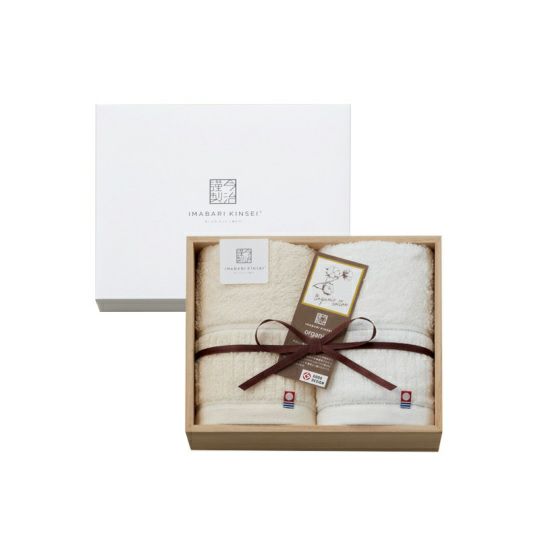 今治謹製オーガニックタオル オーガニックパイル　フェイスタオル２枚　IOG3930（今治製）