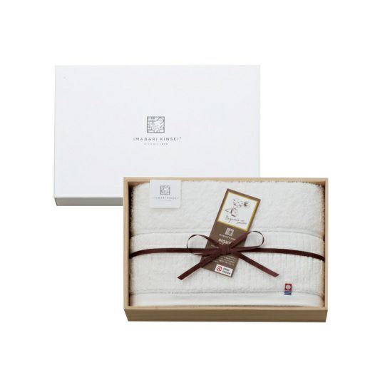 今治謹製オーガニックタオル　オーガニックパイル　バスタオル１枚　IOG3935　ホワイト（今治製）