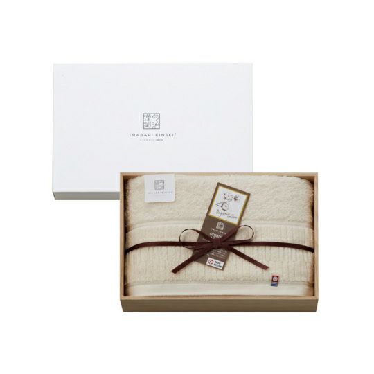 今治謹製オーガニックタオル　 オーガニックパイル　バスタオル１枚　IOG3935　ベージュ（今治製）