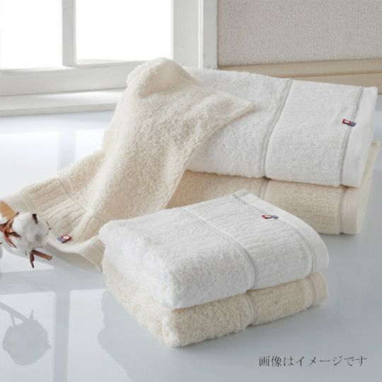 今治謹製オーガニックタオル　オーガニックパイル　フェイスタオル２枚・ウォッシュタオル１枚　IOG3940（今治製）のボリューム感