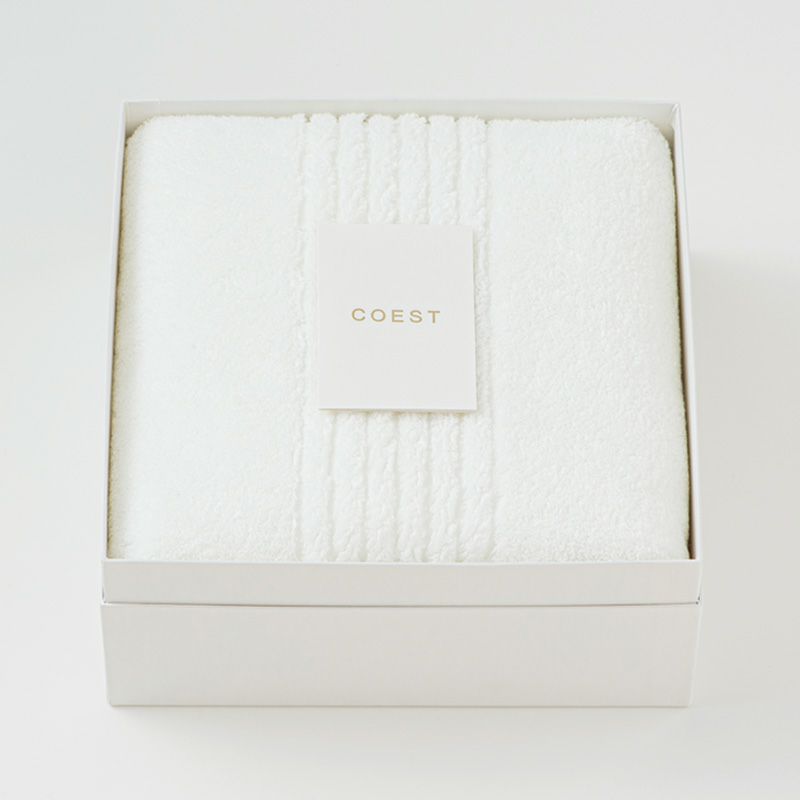 今治謹製 COEST(コースト)　専用BOX入り　バスタオル 1枚　約75×140㎝　COE1255　（今治製）