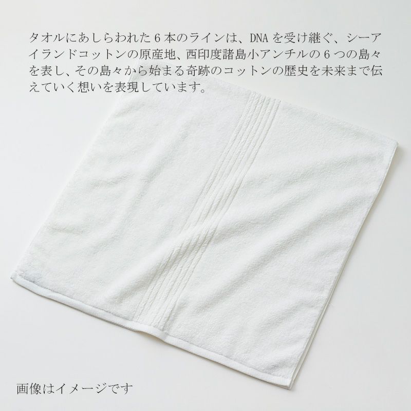 今治謹製 COEST(コースト)　専用BOX入り　バスタオル 1枚　約75×140㎝　COE1255　（今治製）にあしらわれた6本のライン