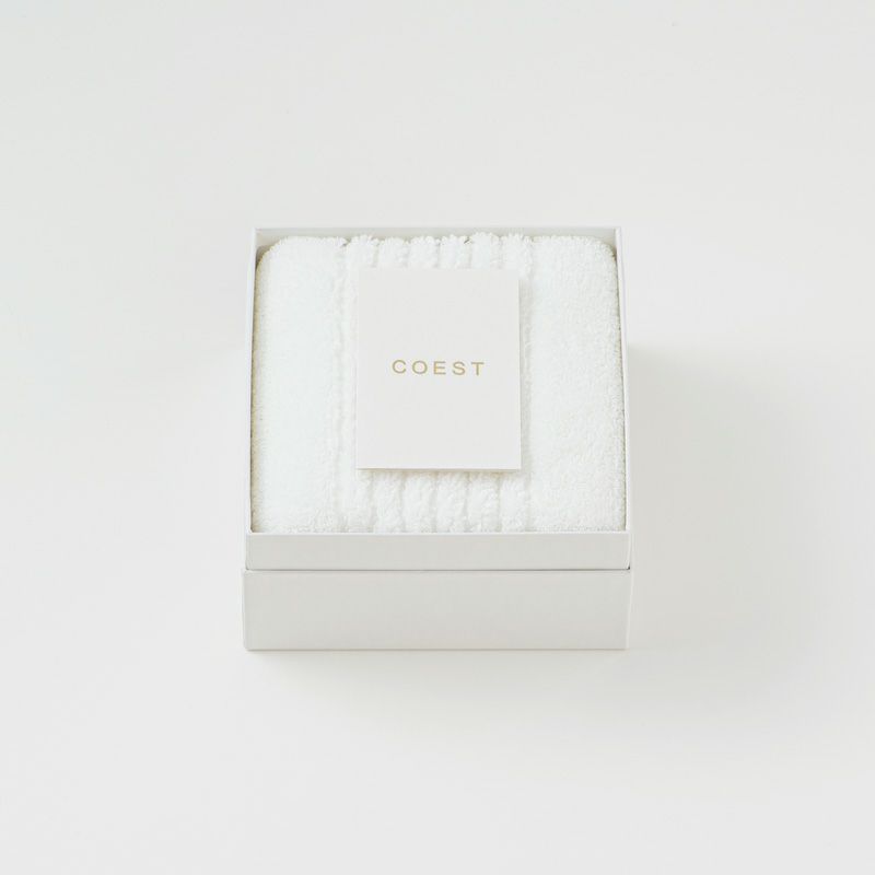 今治謹製 COEST(コースト)　専用BOX入り　フェイスタオル 1枚　約34×80㎝　COE1080　（今治製）
