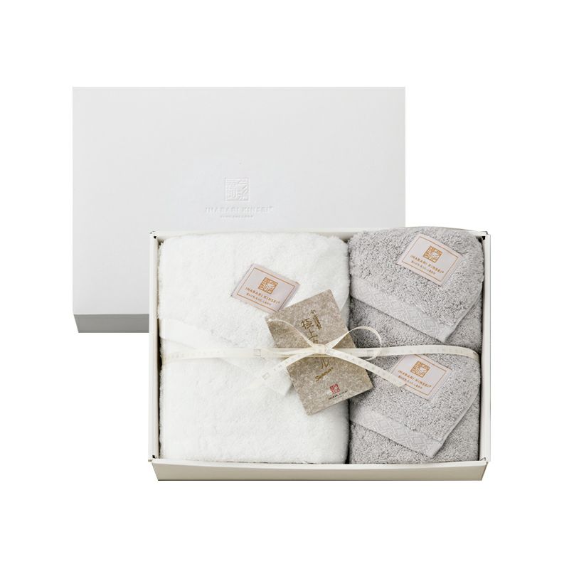 今治謹製 極上タオル superior 紙箱入り バスタオル1枚・フェイス