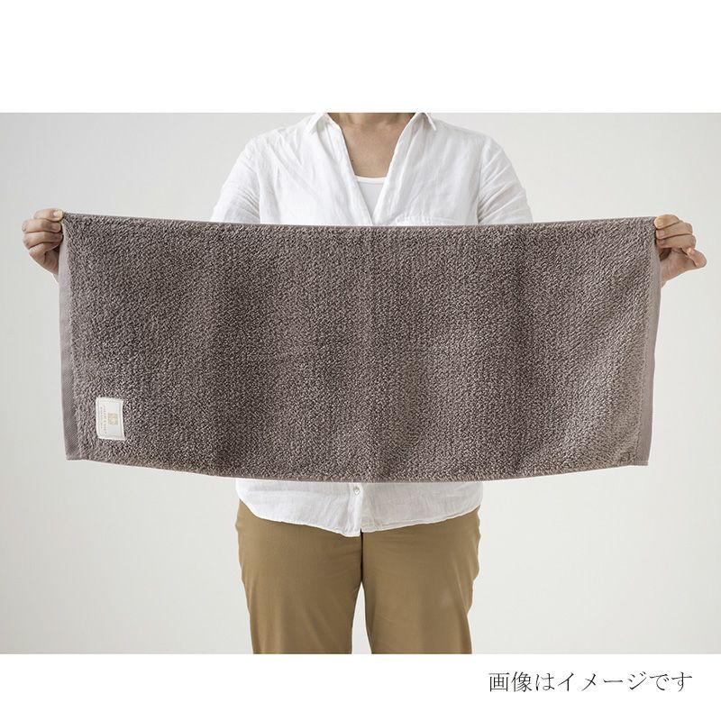 今治謹製 絶品タオル フェイスタオル 1枚　約33×80㎝　TZP142（今治製）を広げたところ