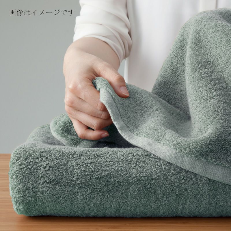 【限定色】今治謹製　極上タオル premium 木箱入り　バスタオル１枚・フェイスタオル１枚セット　GK7254(今治製)　イメージ