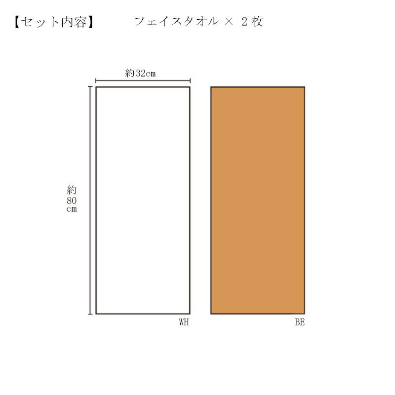 Daily Comfortタオルサイズ説明