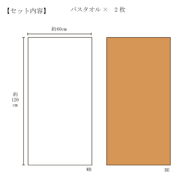 Daily Comfortタオルサイズ説明