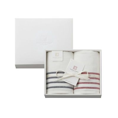 今治謹製 First towel 木箱入り フェイスタオル2枚セット FS7730