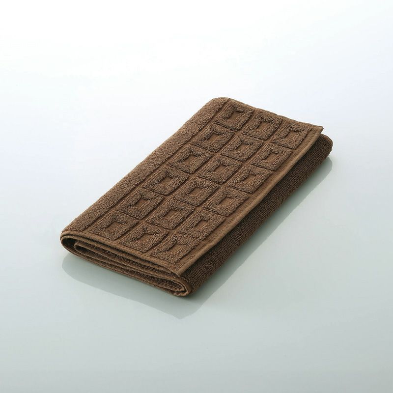 今治謹製 ChocolateLuxe　カカオ染め フェイスタオル 1枚　約25×75㎝　TICL02 　【今治製】